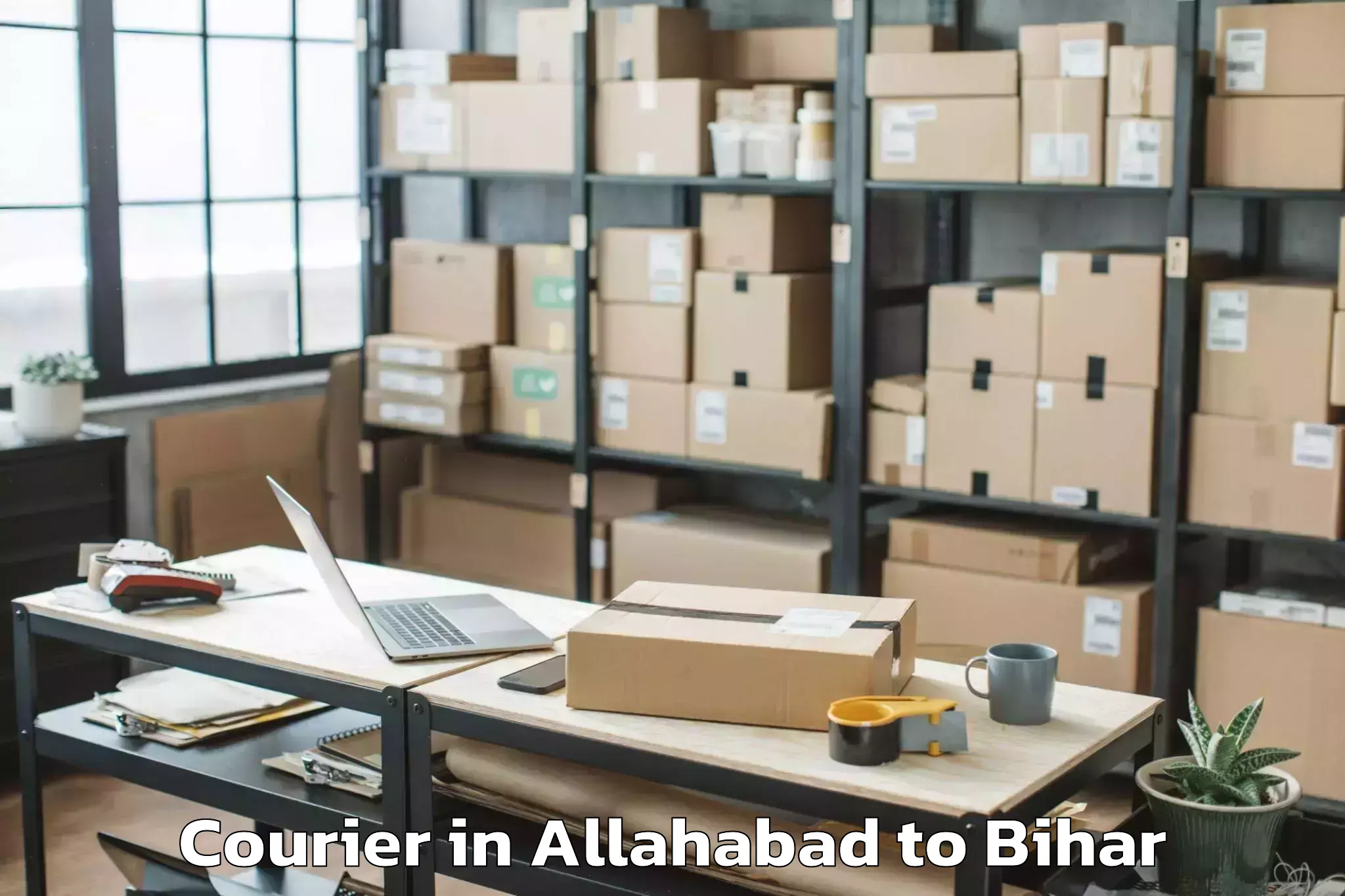 Easy Allahabad to Gaunaha Courier Booking